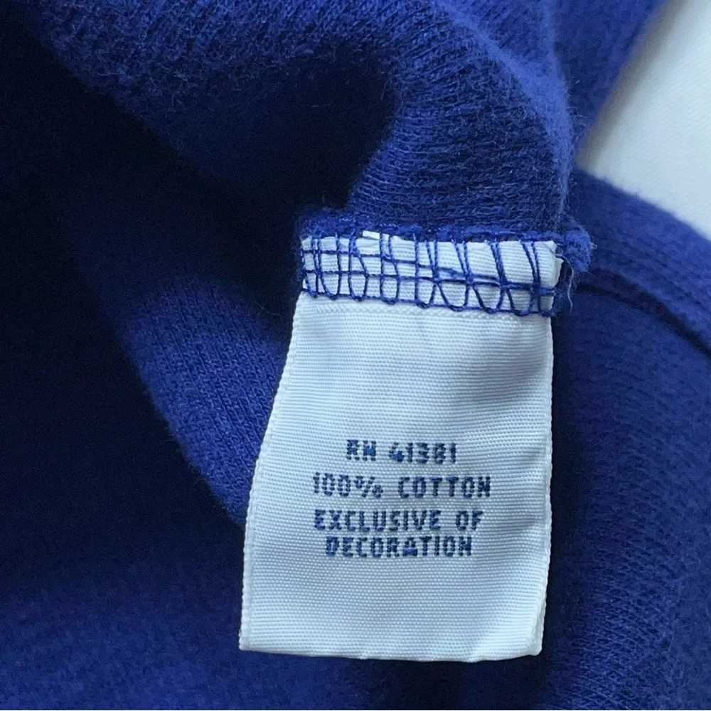 Polo Ralph Lauren 1/4 Zip Sweater Mens Size Large Blue Pony Logo Cotton Designer